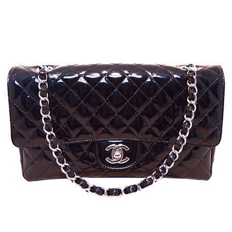 chanel patent leather bag|chanel patent flap bag.